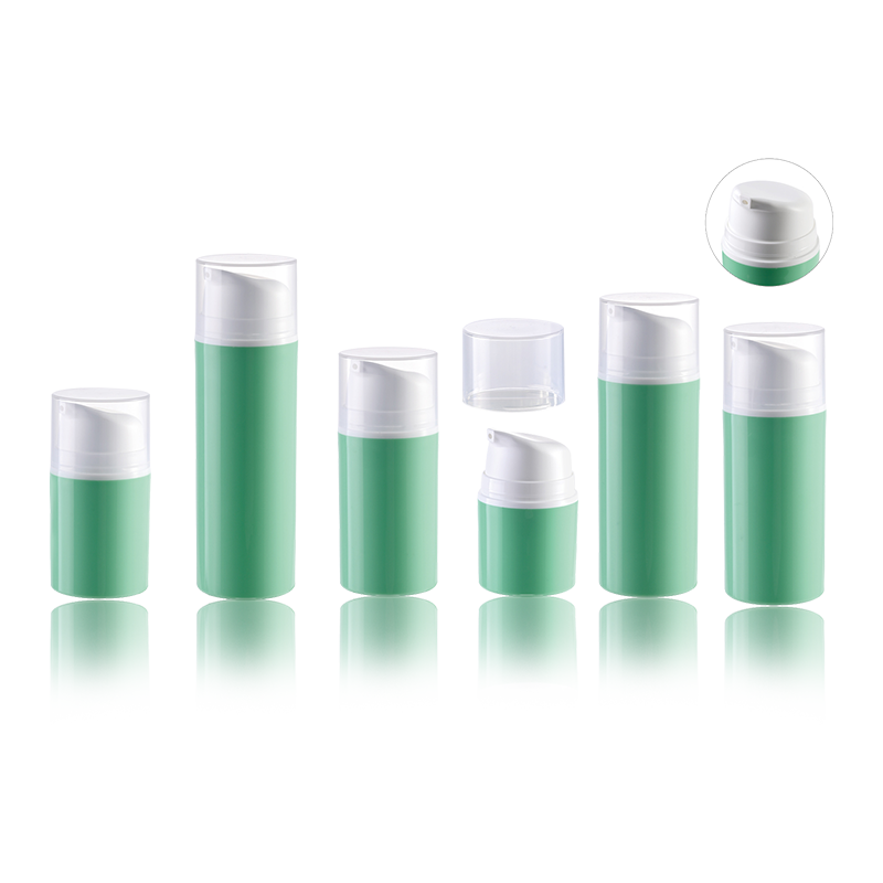 HS-037B 環境に優しい化粧品真空美容液クリームとローション用プラスチックエアレスポンプボトル