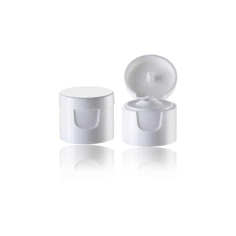 クリーミーホワイトフリップカバー化粧品バタフライキャップ-HY-F04