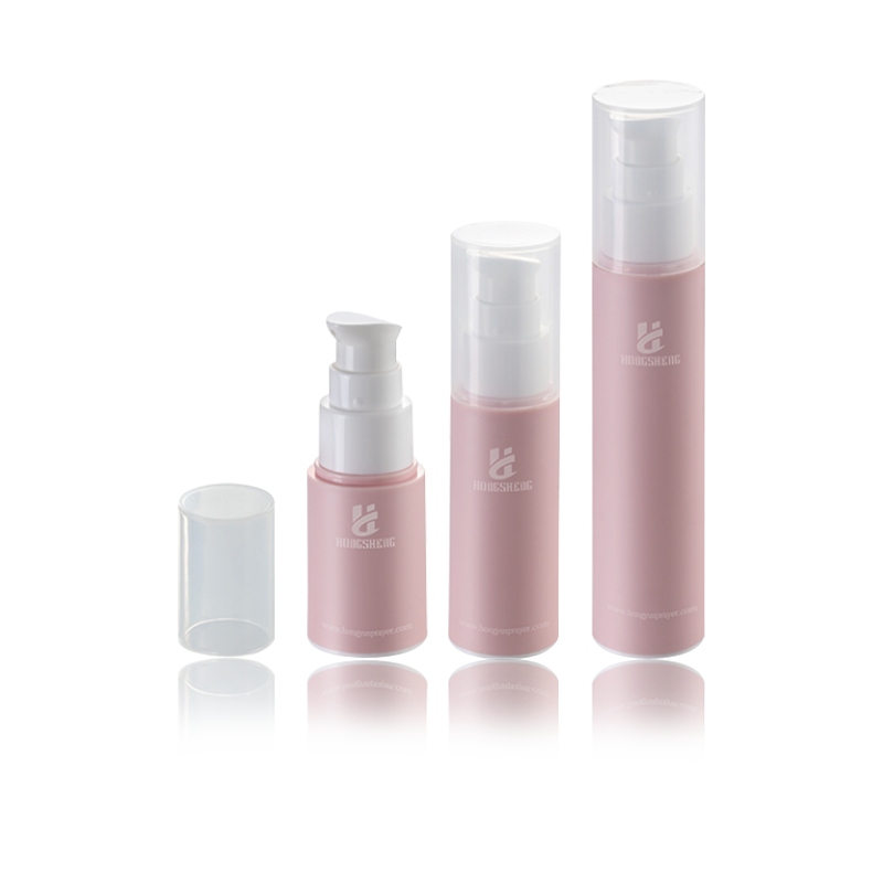 15ML 30ML 50ML ピンクマットエアレスボトル-HS-013D